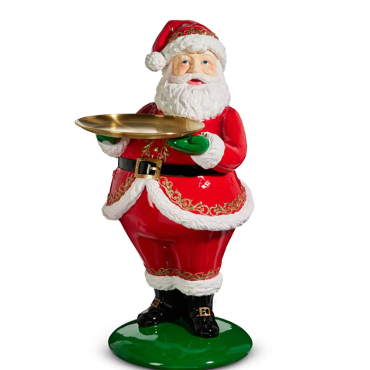 Online The Jolly Christmas Shop Raz 24.25" Large Santa Figure Holding Serving Plate Christmas Decoration 4457707
