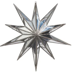 Best The Jolly Christmas Shop Raz 15" Large Silver Mirrored Star Christmas Ornament 4416408