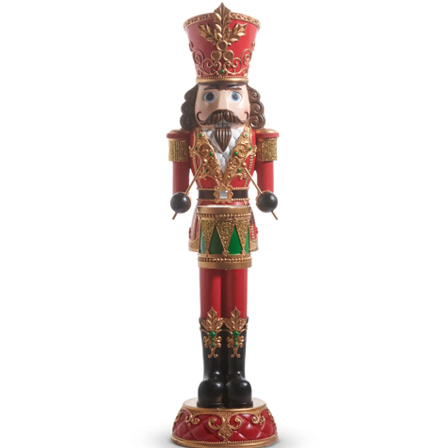 Discount The Jolly Christmas Shop Raz 4' Large Standing Nutcracker Drummer Christmas Figure 4401626