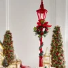 Online The Jolly Christmas Shop Raz 18.5" Lighted Red Lamp Post Christmas Decoration 4412524