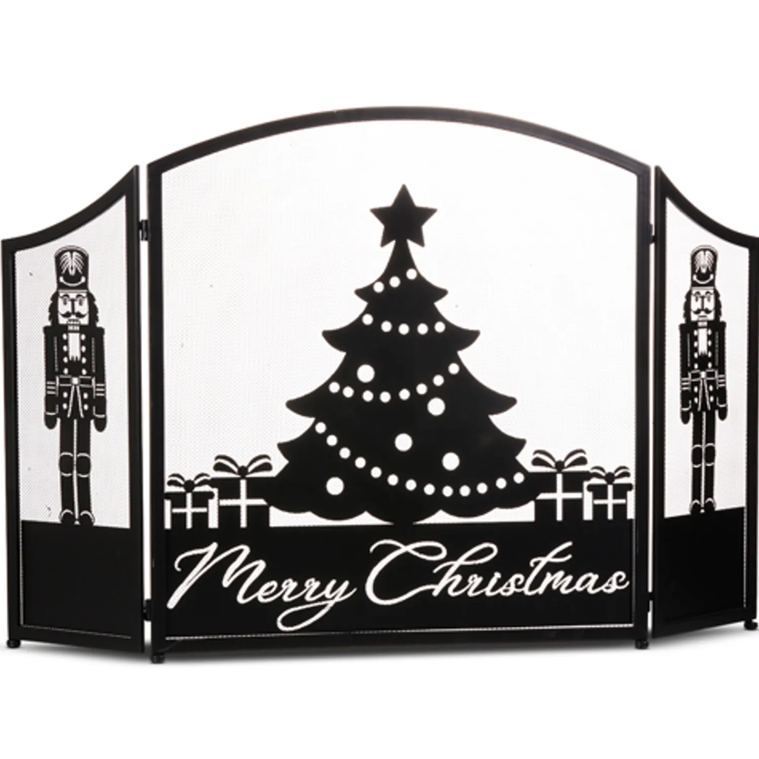 Online The Jolly Christmas Shop Raz 48" Merry Christmas Fireplace Screen Christmas Decoration 4317034