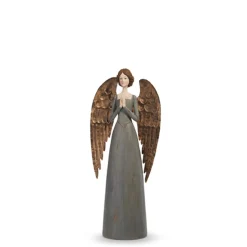 Best The Jolly Christmas Shop Raz 15.75" Or 17.75" Blue Santos Angel Christmas Figure