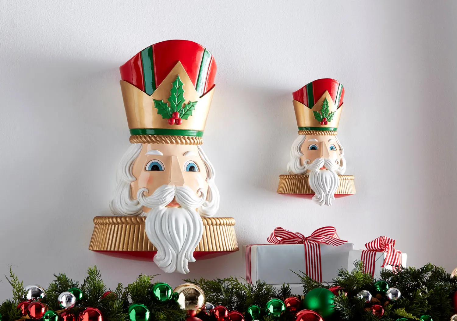 Best The Jolly Christmas Shop Raz 12' Or 21.5" Christmas Nutcracker Bust Hanging Wall Decoration