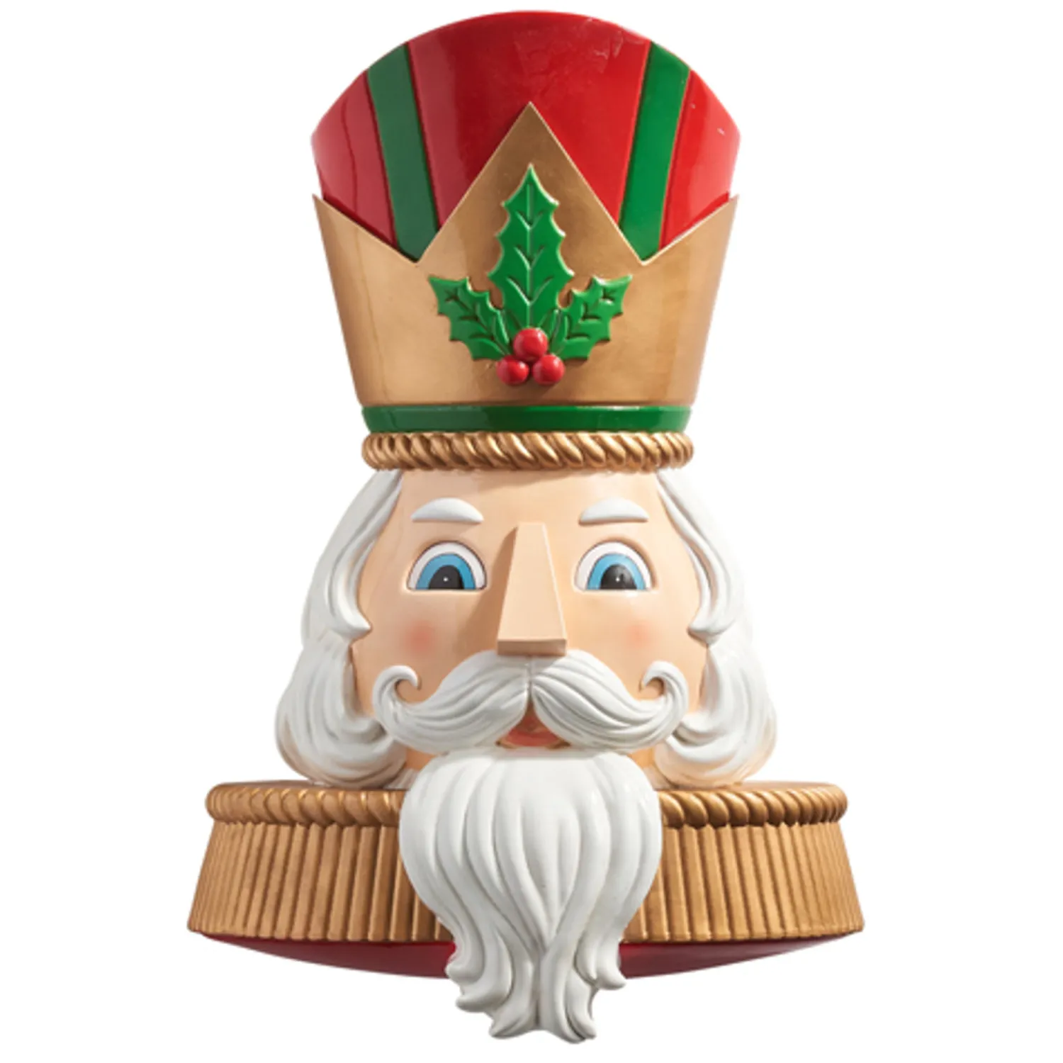 Best The Jolly Christmas Shop Raz 12' Or 21.5" Christmas Nutcracker Bust Hanging Wall Decoration