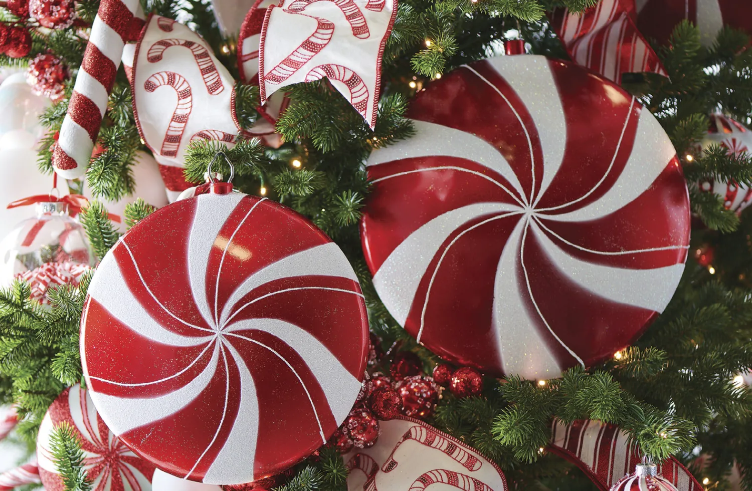 Online The Jolly Christmas Shop Raz 10" Or 12" Large Peppermint Christmas Ornament