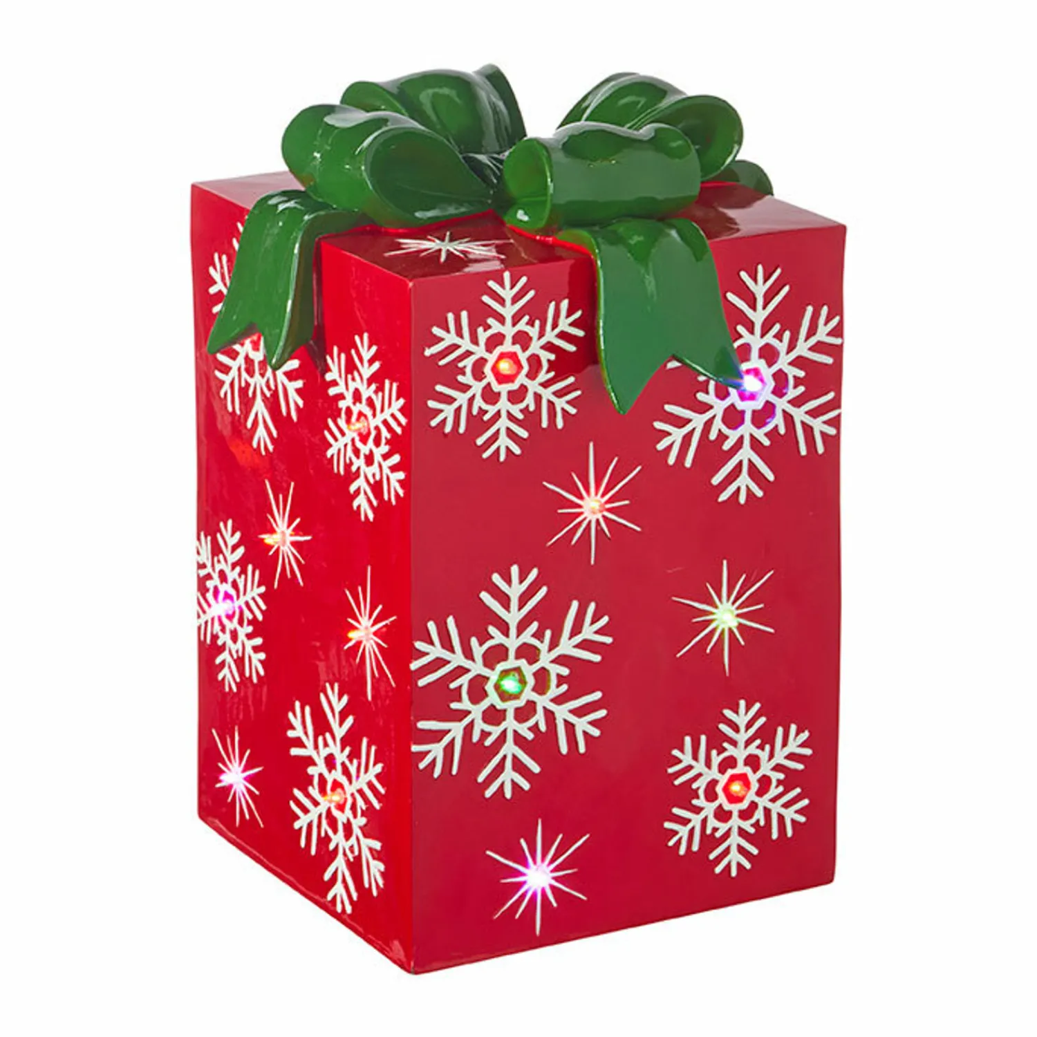 Best The Jolly Christmas Shop Raz 14.25" Or 21" Lighted LED Red Or Green Present Christmas Decorations