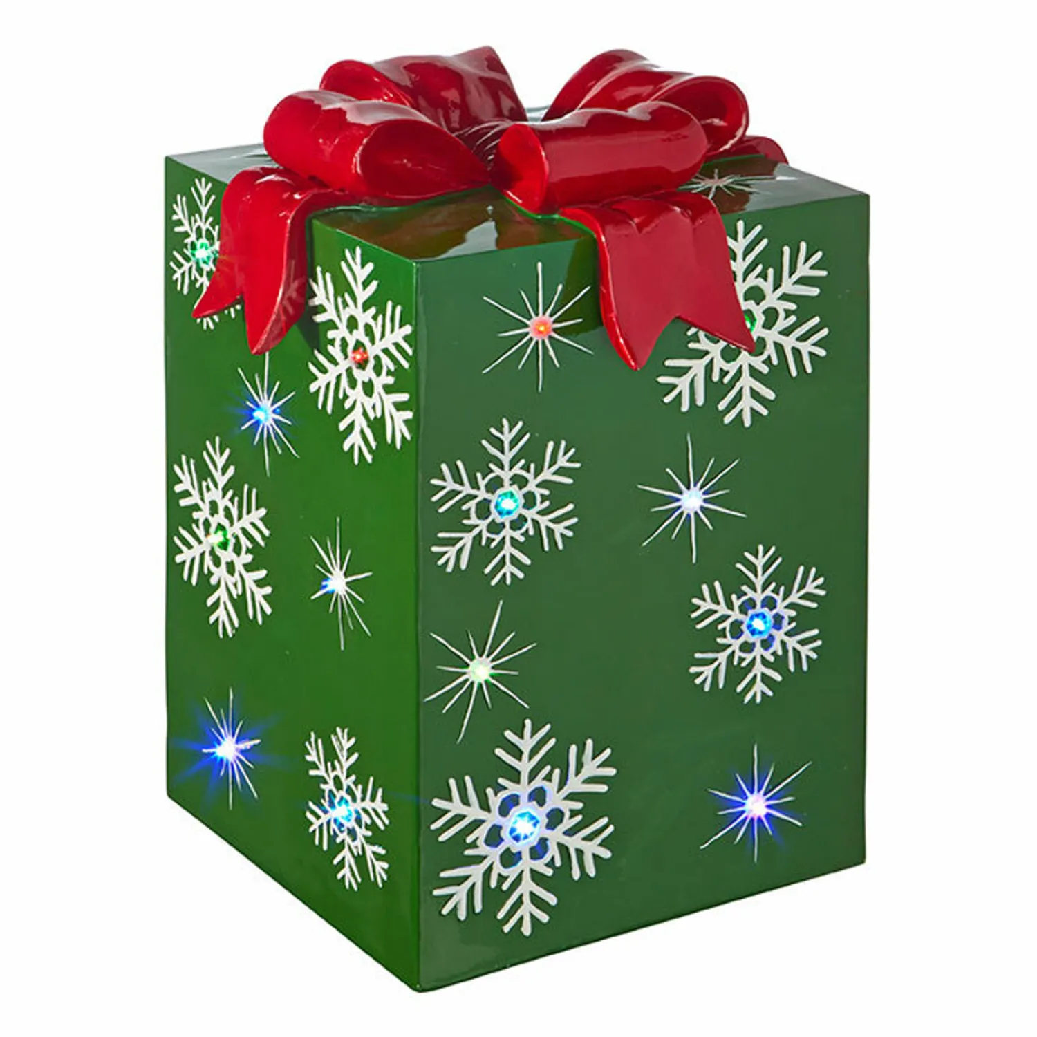 Best The Jolly Christmas Shop Raz 14.25" Or 21" Lighted LED Red Or Green Present Christmas Decorations