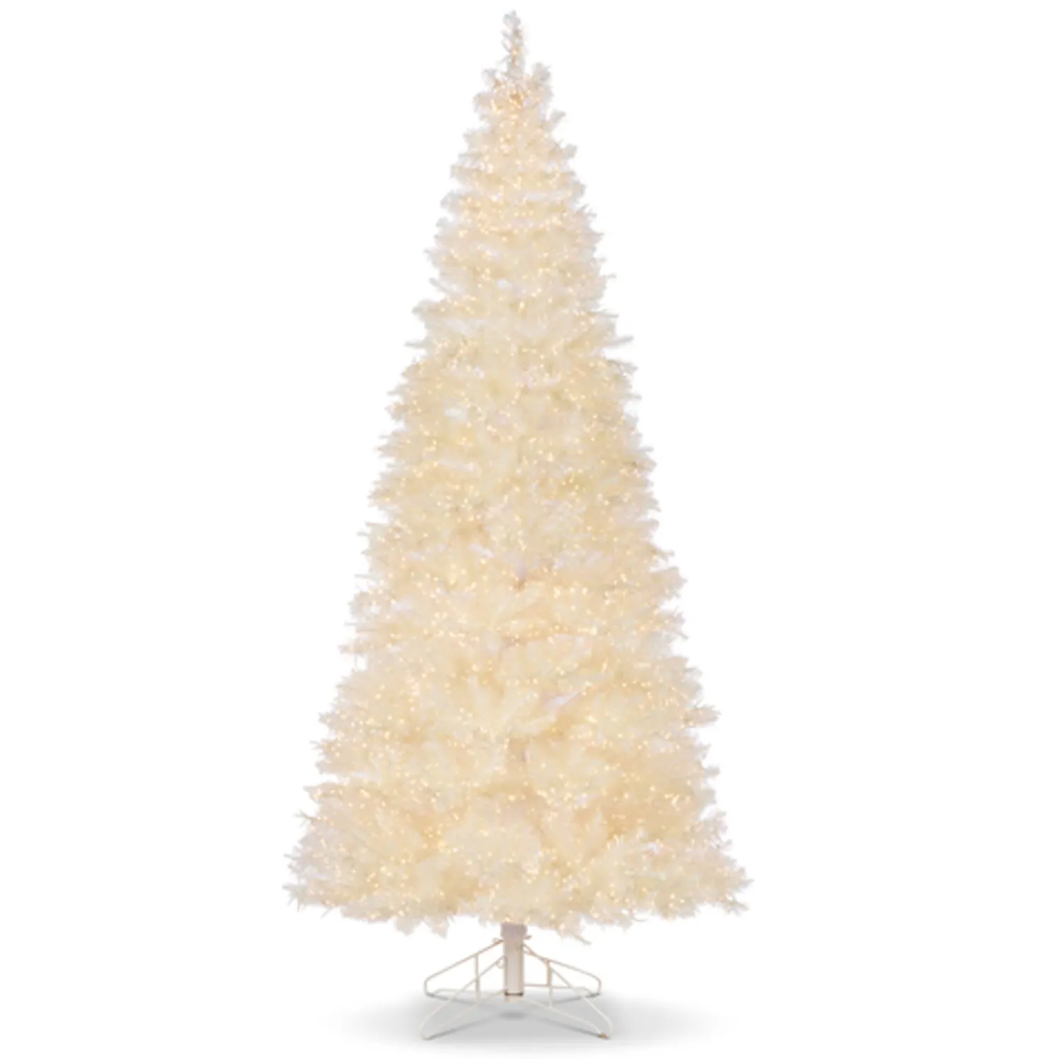 Discount The Jolly Christmas Shop Raz 7.5' Or 9' O Tannenbaum Crystal Iridescent White Pine Christmas Tree With Cluster LED Lights