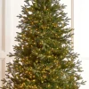 Outlet The Jolly Christmas Shop Raz 7.5' Or 9' O Tannenbaum Nordic Fir Real Feel Christmas Tree With Brilliant LED Lights
