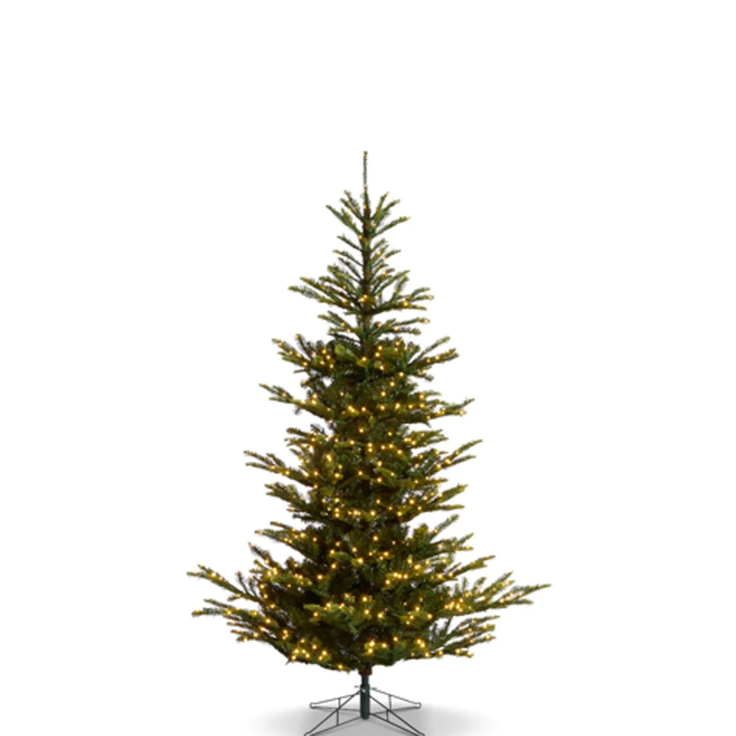 The Jolly Christmas Shop Raz 7.5' Or 9' O Tannenbaum Norwegian Spruce Real Feel Christmas Tree With Brilliant LED Lights