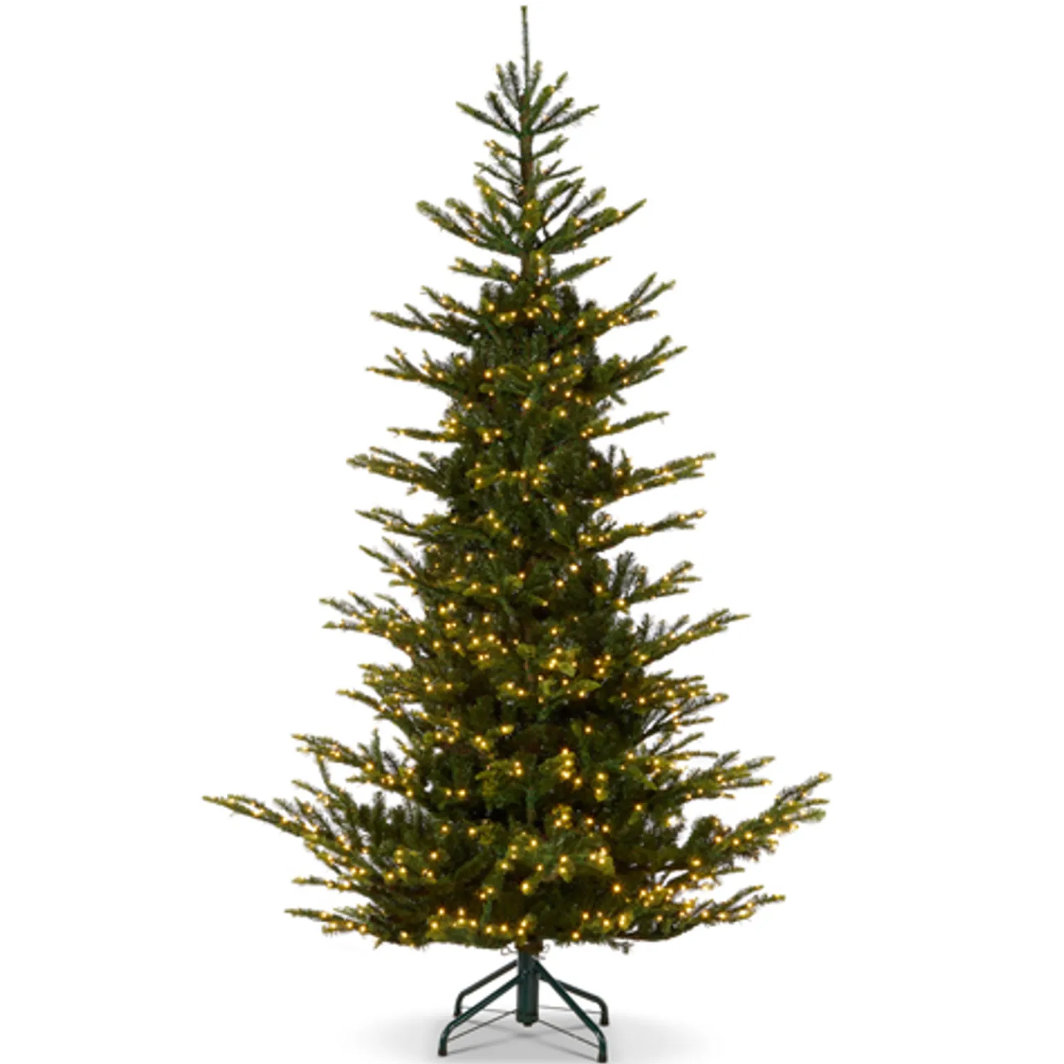 The Jolly Christmas Shop Raz 7.5' Or 9' O Tannenbaum Norwegian Spruce Real Feel Christmas Tree With Brilliant LED Lights