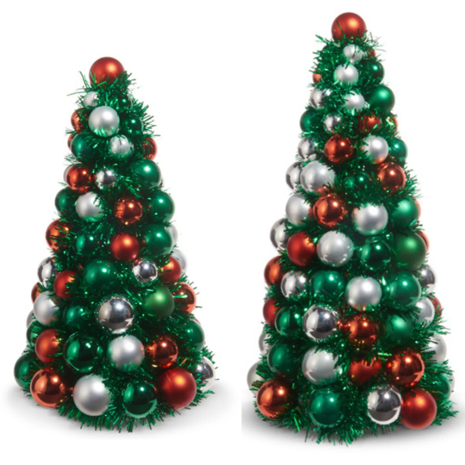 Hot The Jolly Christmas Shop Raz 13" Or 15.5" Red And Green Ball Ornament Tree Christmas Decoration
