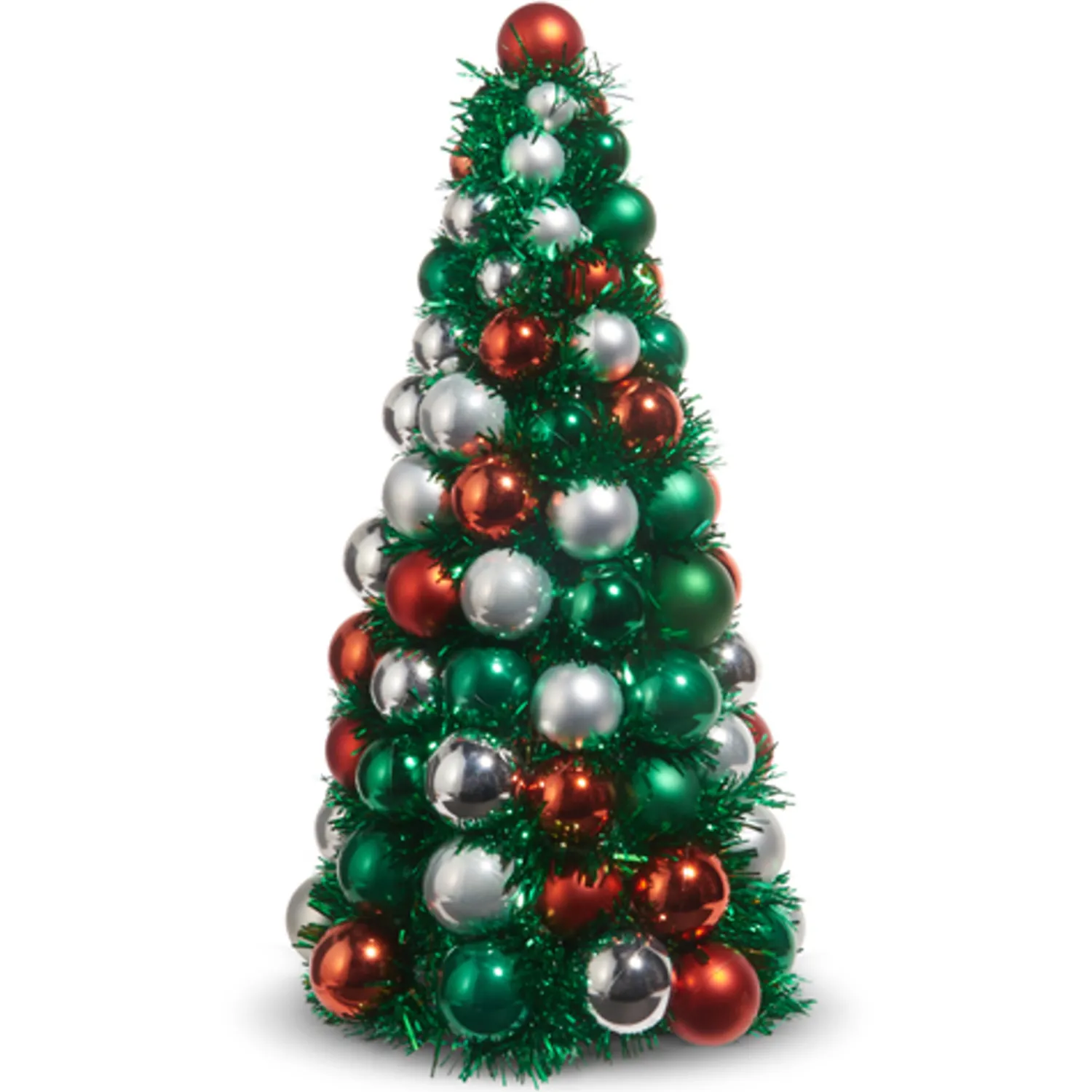 Hot The Jolly Christmas Shop Raz 13" Or 15.5" Red And Green Ball Ornament Tree Christmas Decoration