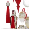 Best The Jolly Christmas Shop Raz 8" Or 10" Red Tassel And Jeweled Ball Christmas Ornament
