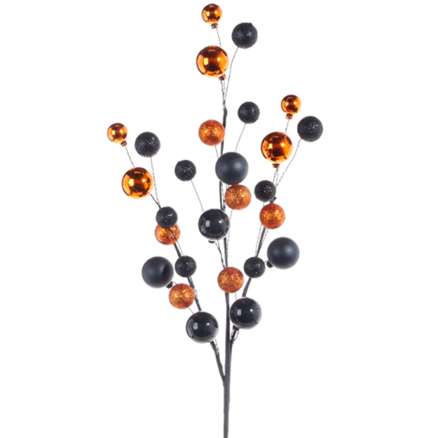 Sale The Jolly Christmas Shop Raz 31" Orange And Black Ornament Ball Halloween Spray F4202447