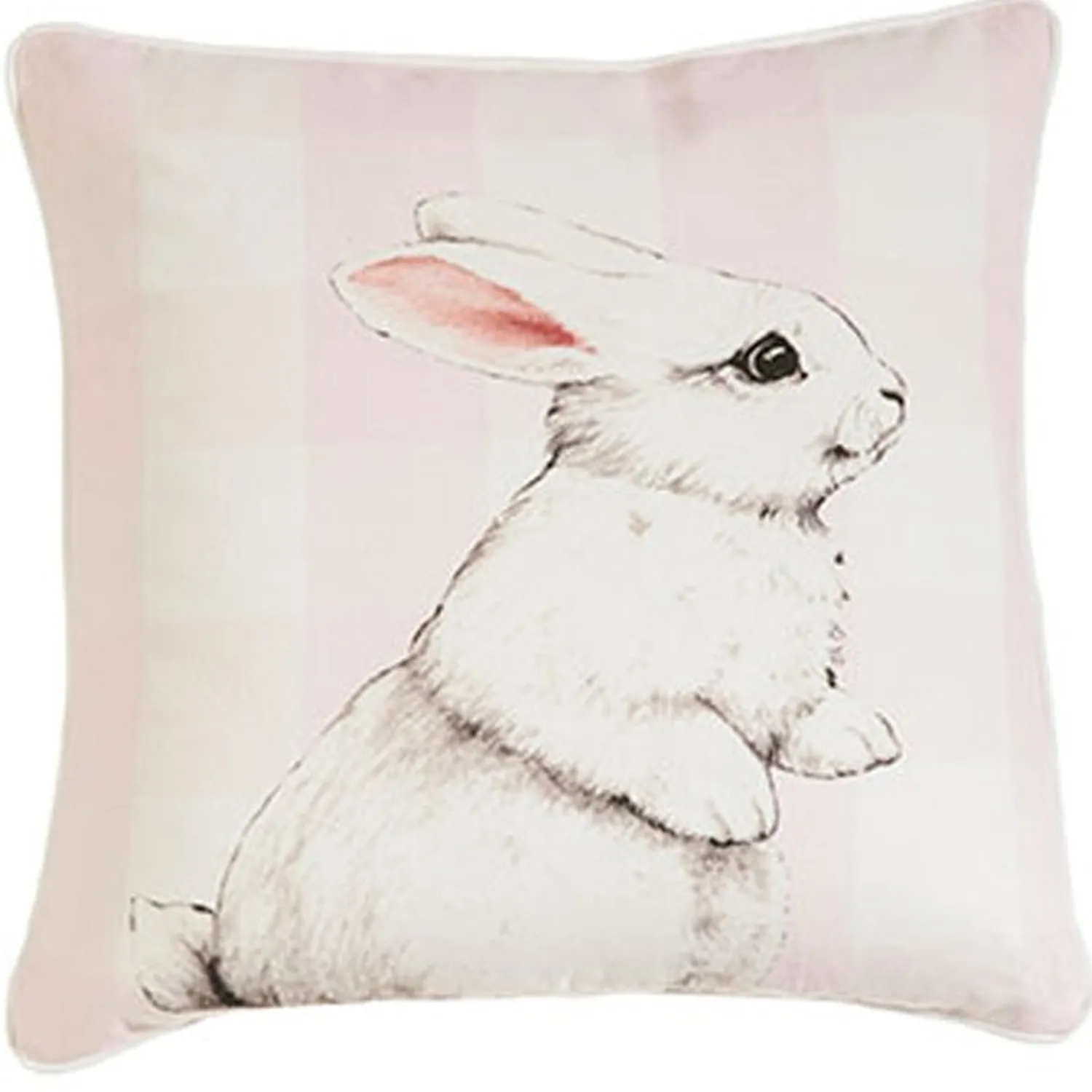 Hot The Jolly Christmas Shop Raz 16.5" Pastel Striped Bunny Easter Pillow 3909715