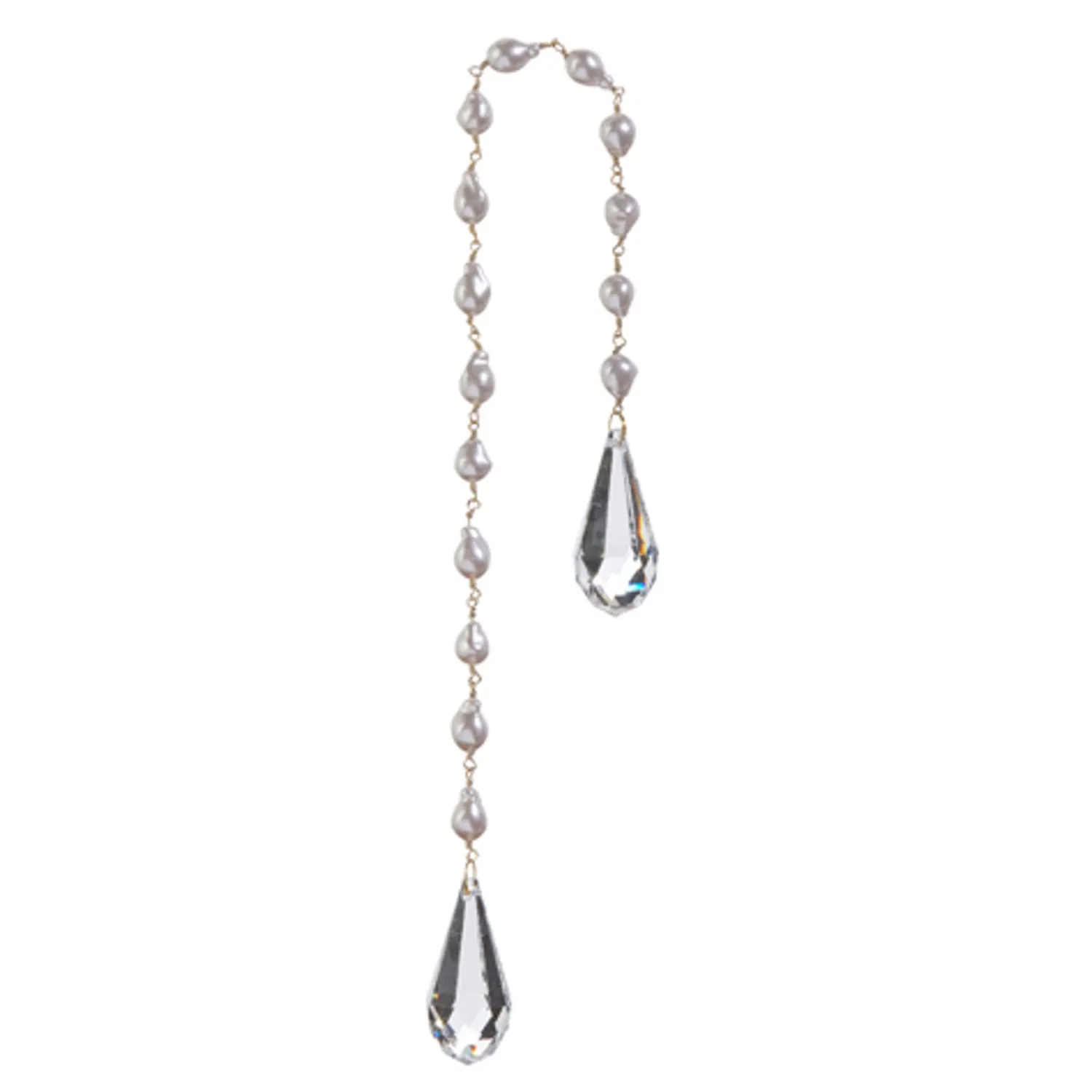 Hot The Jolly Christmas Shop Raz 17" Pearl Chain Jeweled Drop Christmas Ornament 4416211