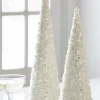 Best The Jolly Christmas Shop Raz 17" Pearl Cone Tree Christmas Decoration Set Of 2 4406674