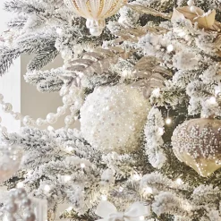 Outlet The Jolly Christmas Shop Raz 4.75" Pearl Embellished Ball Christmas Ornament 4406634