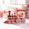 Best The Jolly Christmas Shop Raz 12.5" Peppermint Elves Musical Lighted Water Globe Train 4300753