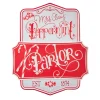 Sale The Jolly Christmas Shop Raz 21.75" Peppermint Parlor Embossed Metal Christmas Sign 4111274