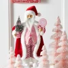 Best The Jolly Christmas Shop Raz 18" Peppermint Swirl Santa Christmas Figure With Pink Vest 4315531