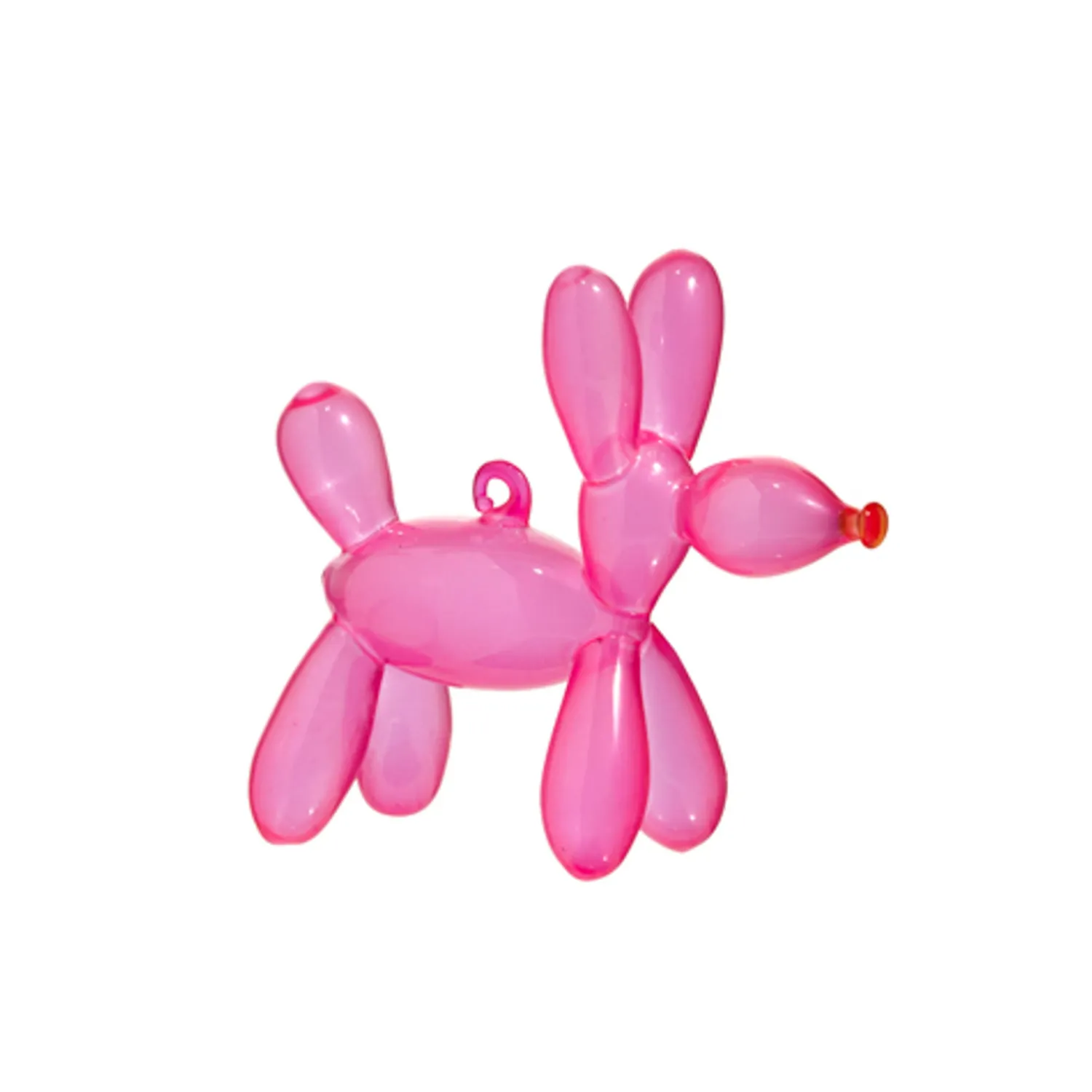 Online The Jolly Christmas Shop Raz 3.5" Pink Balloon Dog Glass Christmas Ornament 4452886