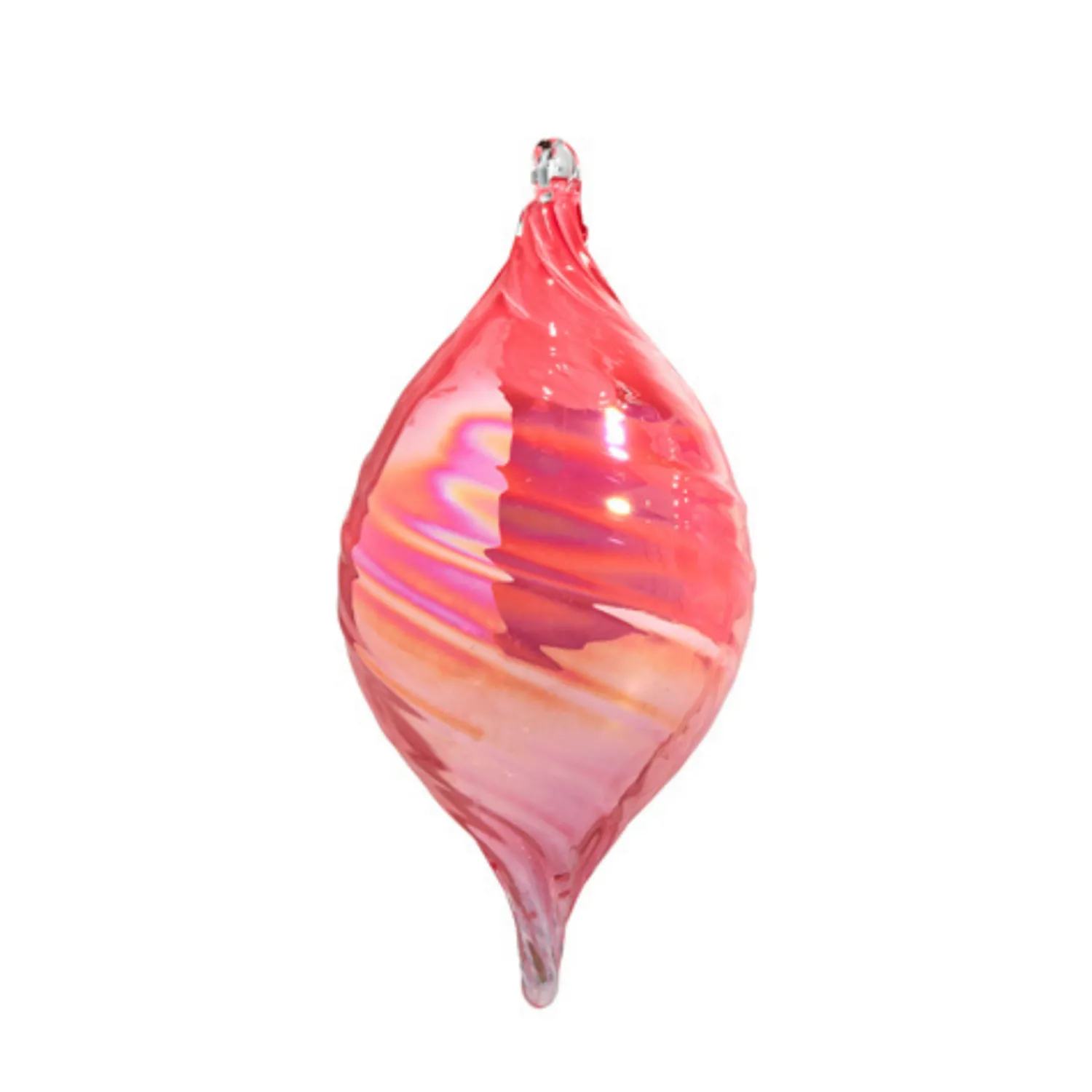 Best The Jolly Christmas Shop Raz 5" Pink Blown Glass Ball Or Finial Christmas Ornament 4424648