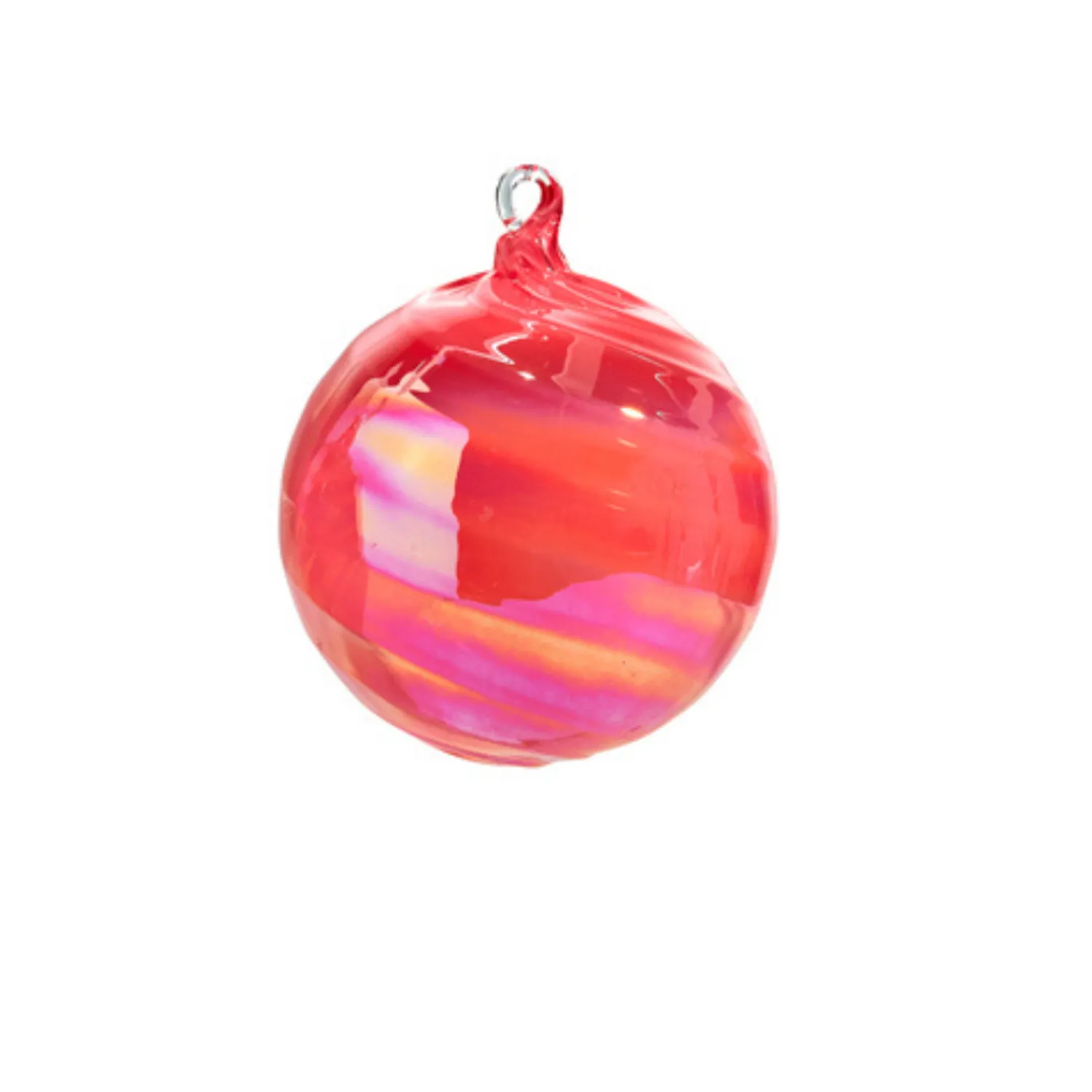 Best The Jolly Christmas Shop Raz 5" Pink Blown Glass Ball Or Finial Christmas Ornament 4424648