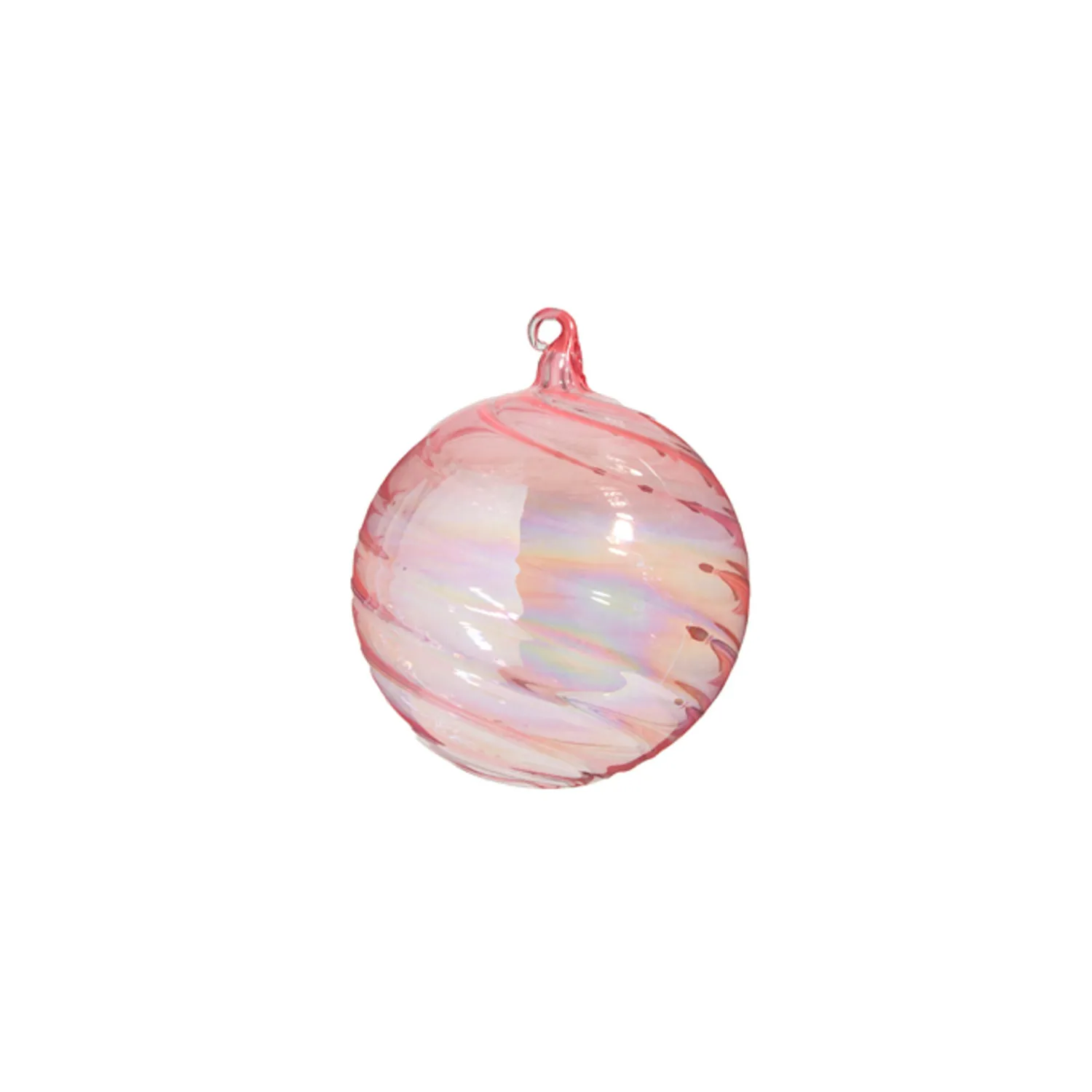 Clearance The Jolly Christmas Shop Raz 5" Pink Blown Glass Christmas Ornament 4324512