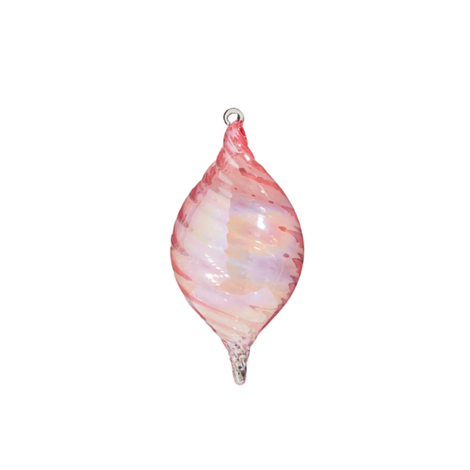 Clearance The Jolly Christmas Shop Raz 5" Pink Blown Glass Christmas Ornament 4324512