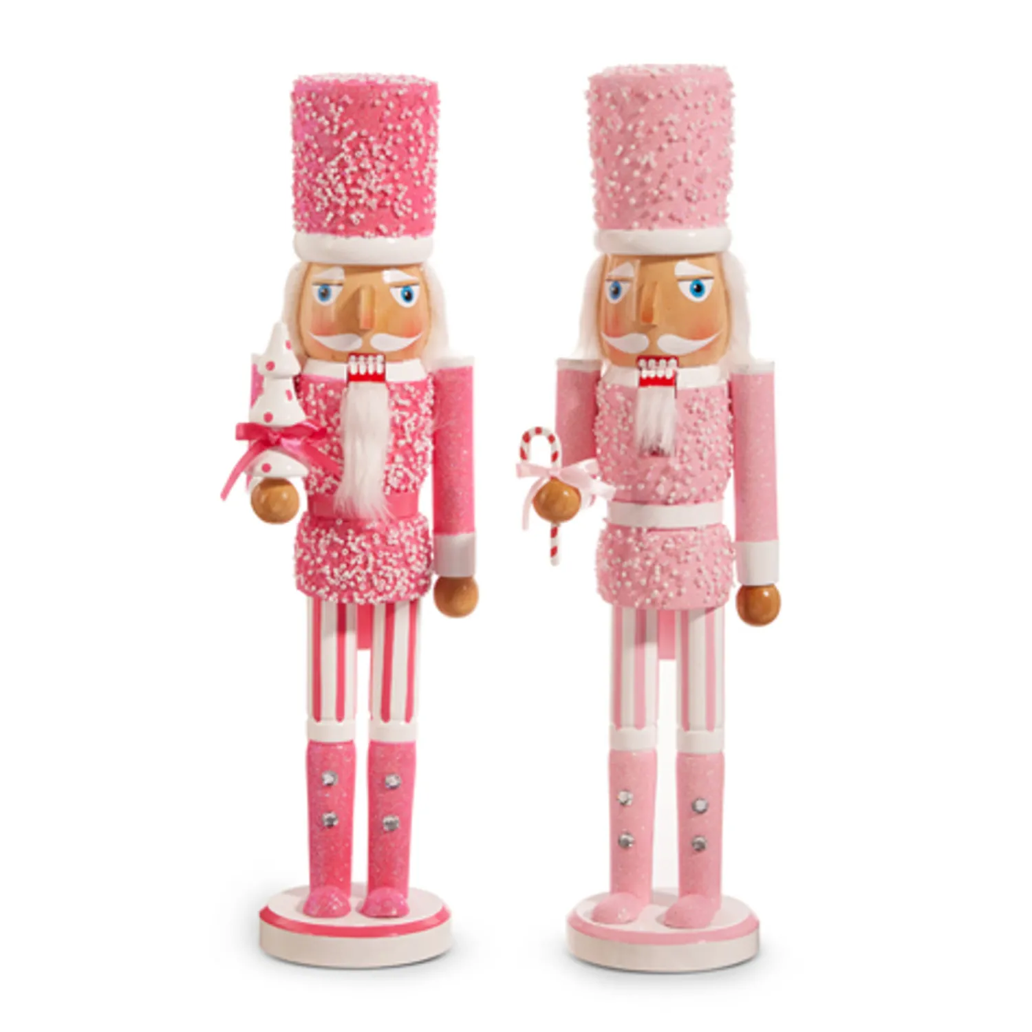 The Jolly Christmas Shop Raz 15.5" Pink Christmas Nutcracker Figure 4422827