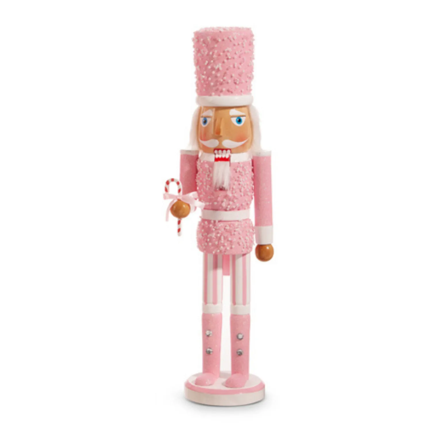 The Jolly Christmas Shop Raz 15.5" Pink Christmas Nutcracker Figure 4422827