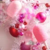 Best The Jolly Christmas Shop Raz 6.5" Pink Cotton Candy Christmas Ornament Set Of 2 4420034