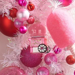 Online The Jolly Christmas Shop Raz 4" Pink Cotton Candy Machine Glass Christmas Ornament 4412516