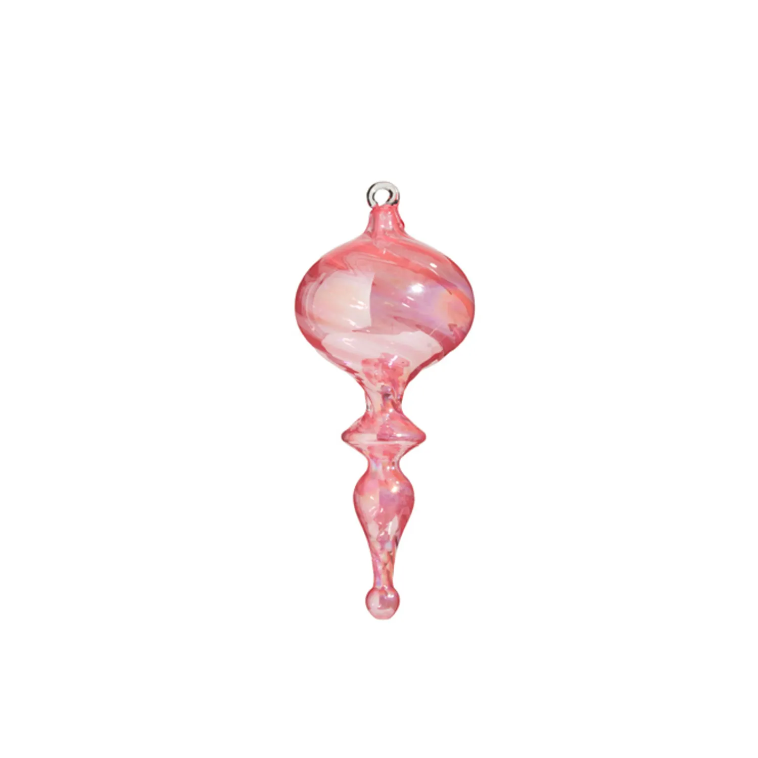 Outlet The Jolly Christmas Shop Raz 10" Pink Finial Glass Christmas Ornament 4324514