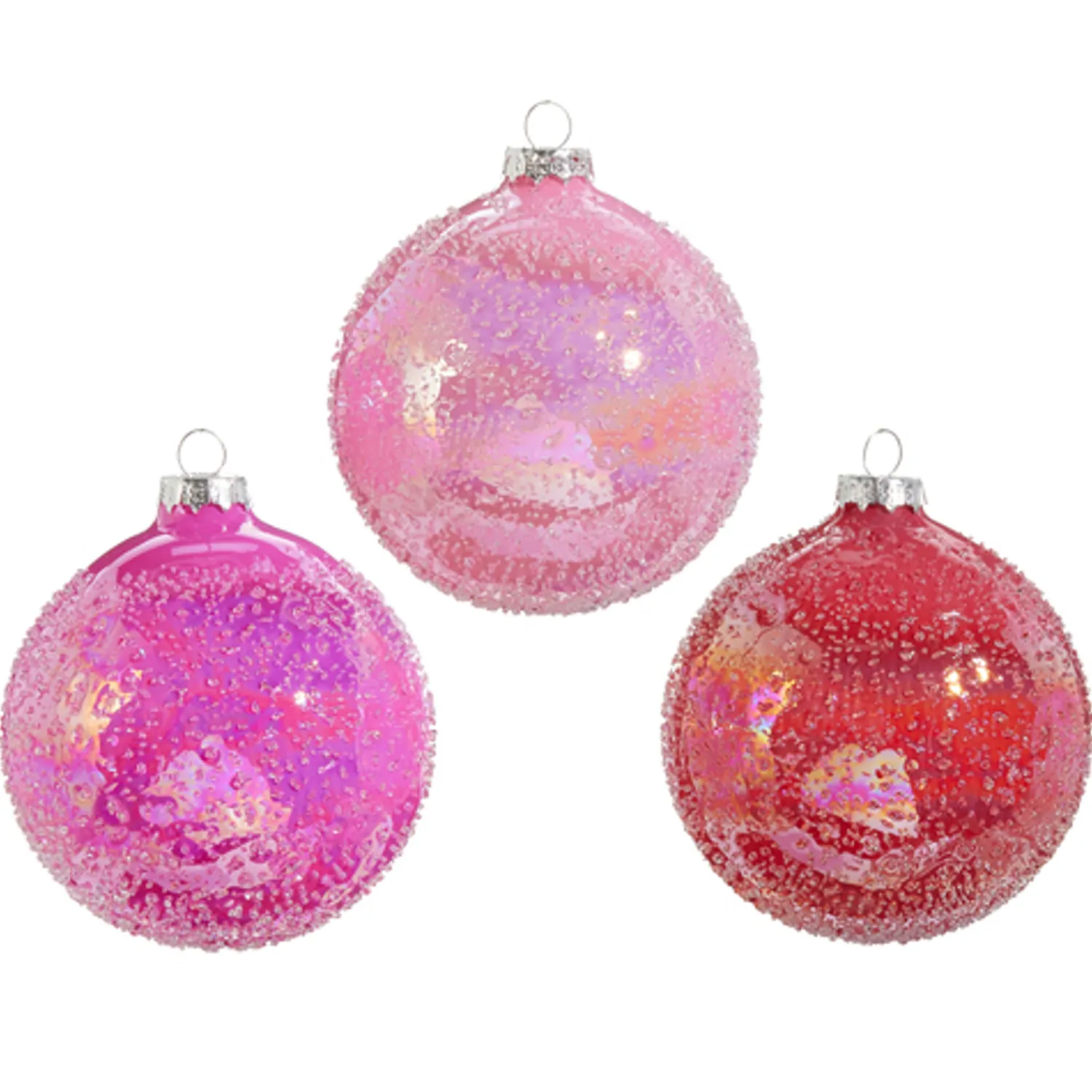 Online The Jolly Christmas Shop Raz 4" Pink Glitter Glass Ball Christmas Ornament 4422983