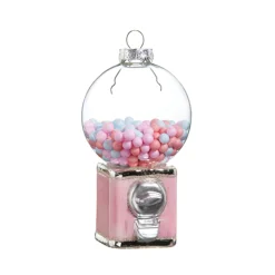 Hot The Jolly Christmas Shop Raz 5" Pink Gumball Machine Glass Christmas Ornament 4424577