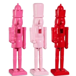 Discount The Jolly Christmas Shop Raz 18" Pink Or Red Christmas Nutcracker Figure 4422907