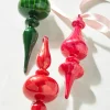 Discount The Jolly Christmas Shop Raz 9.75" Pink, Red, Or Green Blown Glass Finial Christmas Ornament 4322881