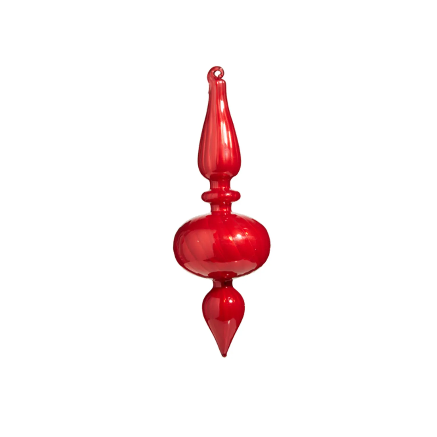 Discount The Jolly Christmas Shop Raz 9.75" Pink, Red, Or Green Blown Glass Finial Christmas Ornament 4322881