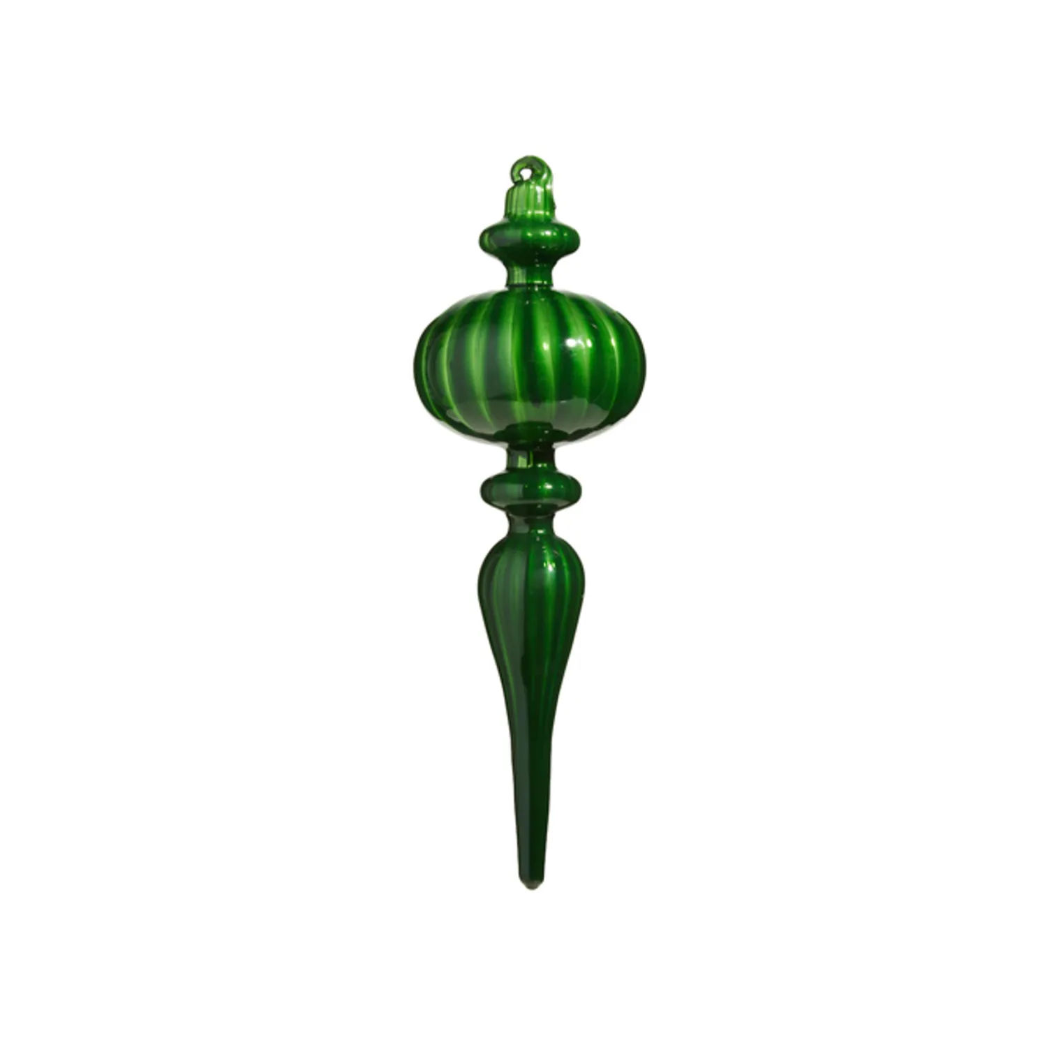 Discount The Jolly Christmas Shop Raz 9.75" Pink, Red, Or Green Blown Glass Finial Christmas Ornament 4322881