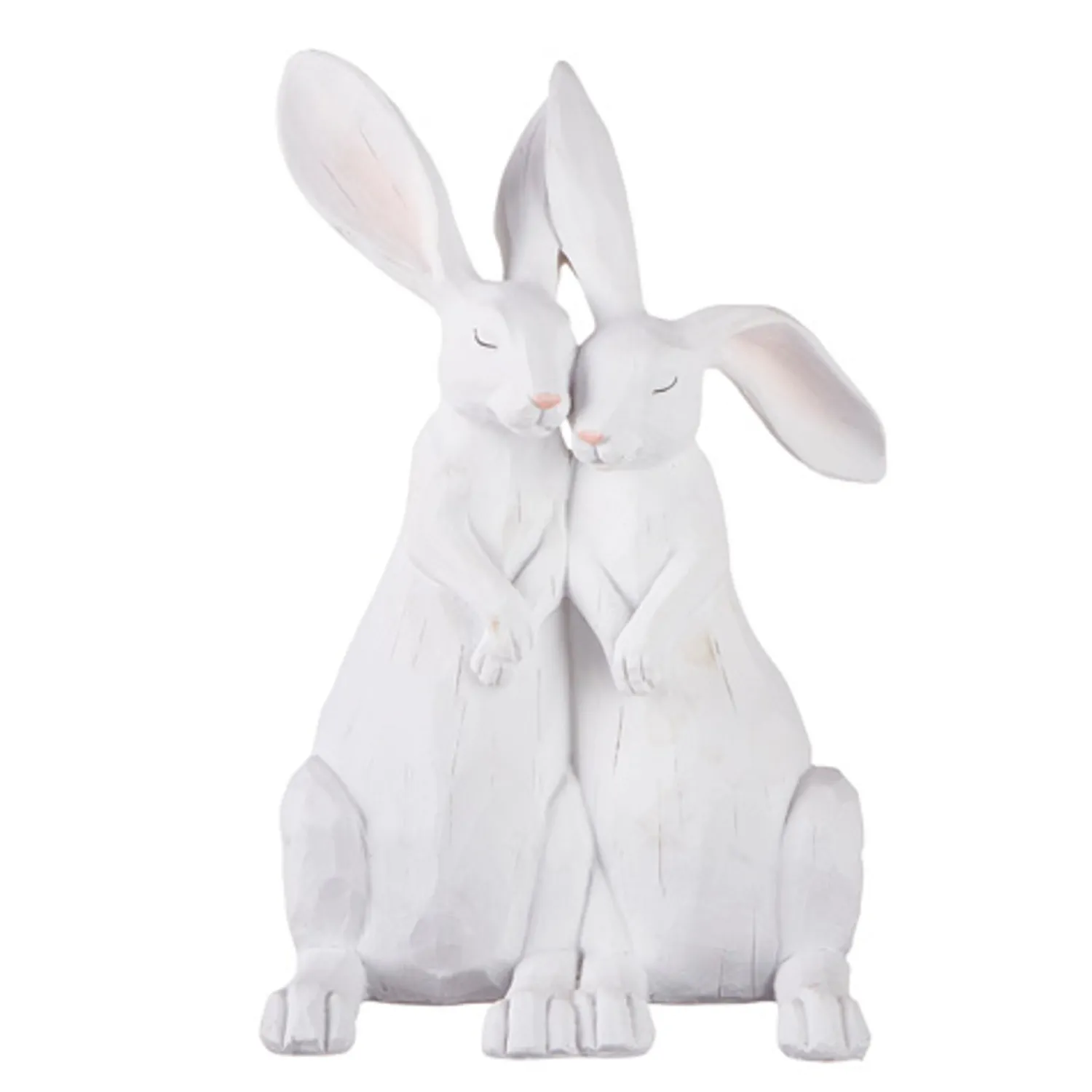Best The Jolly Christmas Shop Raz 12.75" Rabbit Couple Easter Figure 4111078