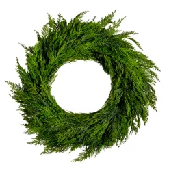 Best The Jolly Christmas Shop Raz 28" Real Feel Cedar Branch Christmas Wreath W4422704