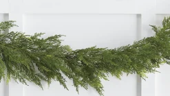 Best The Jolly Christmas Shop Raz 6' Real Feel Cedar Christmas Garland G4002346
