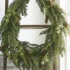 Hot The Jolly Christmas Shop Raz 30" Real Feel Oval Cedar And Pinecone Christmas Wreath W4011591