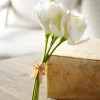 Online The Jolly Christmas Shop Raz 12" Real Feel White Amaryllis Bundle F4302310