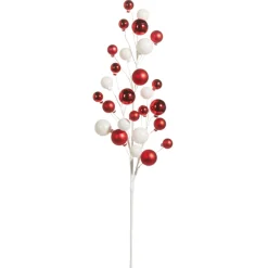 Discount The Jolly Christmas Shop Raz 31" Red And White Ball Christmas Spray F4302305