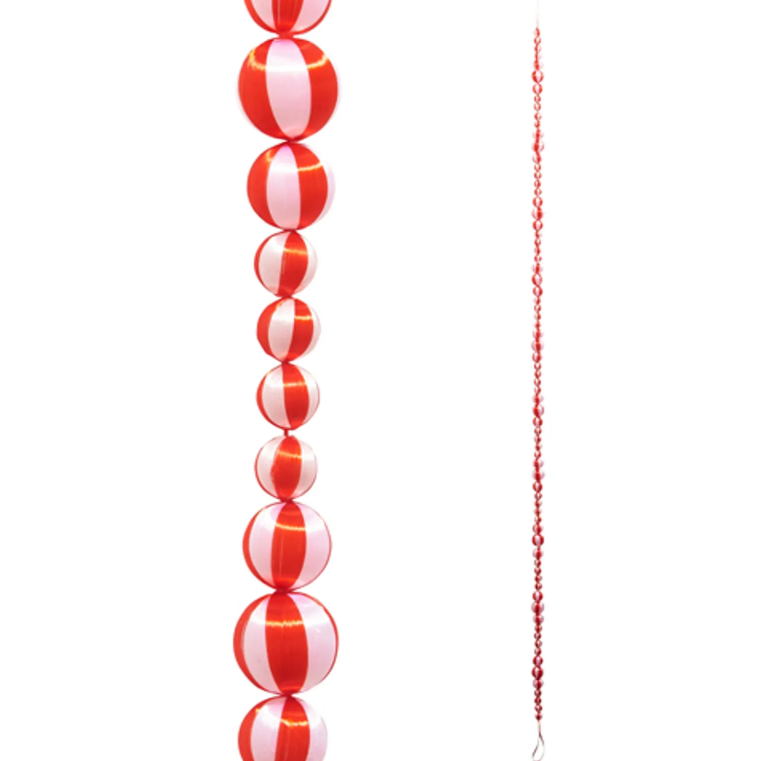 Online The Jolly Christmas Shop Raz 6' Red And White Peppermint Silk Christmas Tree Garland G4415526