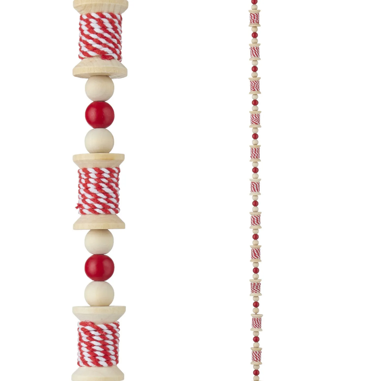 Discount The Jolly Christmas Shop Raz 6' Red And White Spool Christmas Tree Garland G4116367